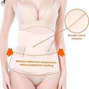 Women's Beige Postpartum Belly Band